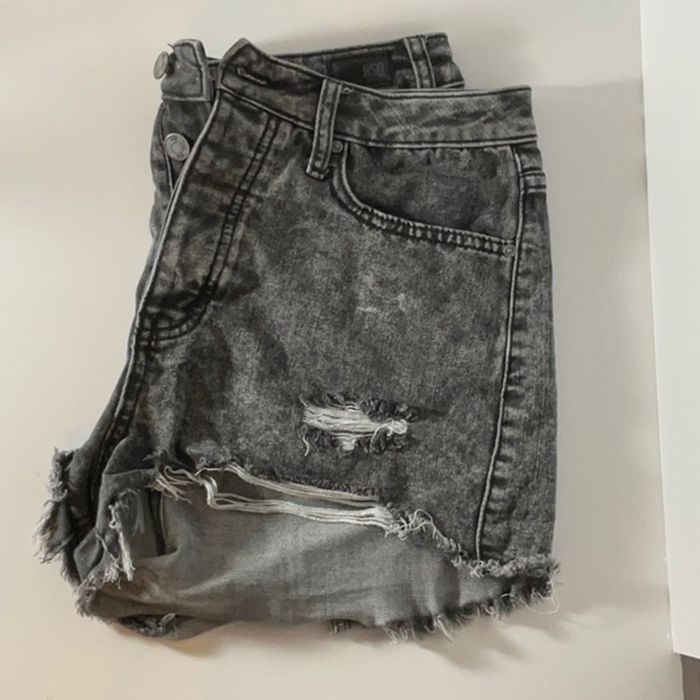 Black high waisted shorts